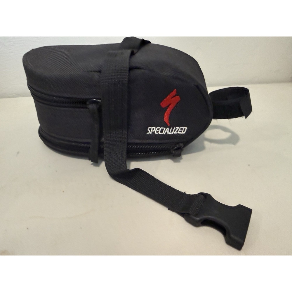 Vintage Specialized Saddle Pack Seat Bag - Expandable - Black - Made in USA
